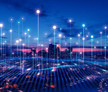 Big data connection technology. Smart city and digital transform